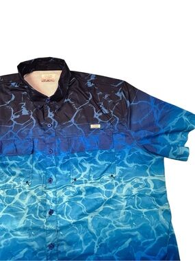 Ocean+Coast 3XLT Men’s Water Reflection Vented Lightweight Travel Fishing Shirt